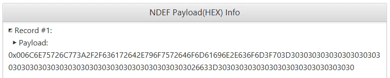 read payload as hex