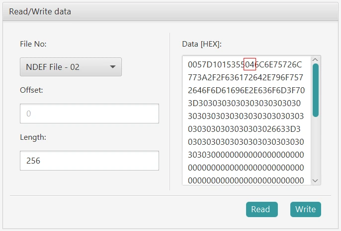 read NDEF data